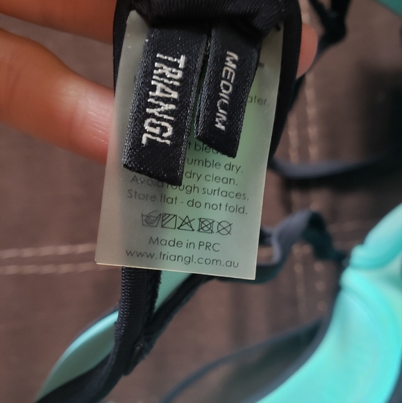 Triangl Teal Swim Top - Picture 4 of 5